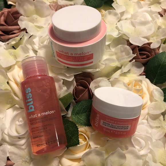 Bliss melon toner, water jelly, and overnight mask - Picture 2 of 2